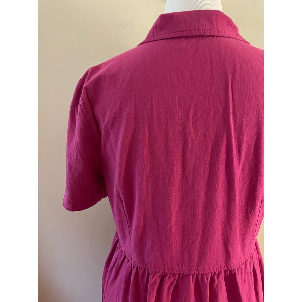 Pink Appleseeds Shirt Dress Large - Picture 4 of 8